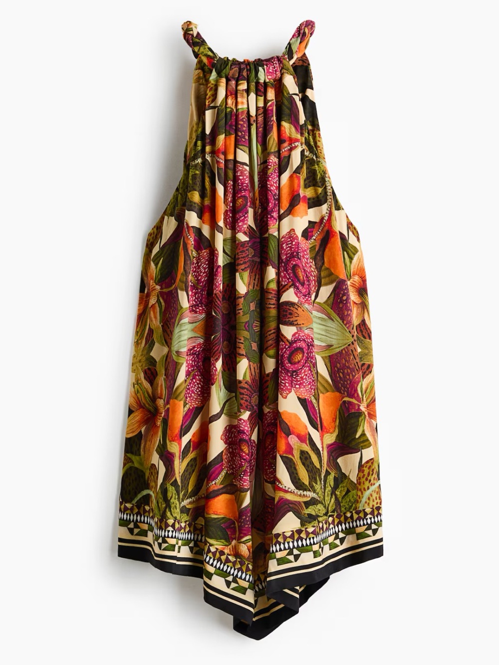 PATTERNED HANDKERCHIEF DRESS - Picture 5 of 5